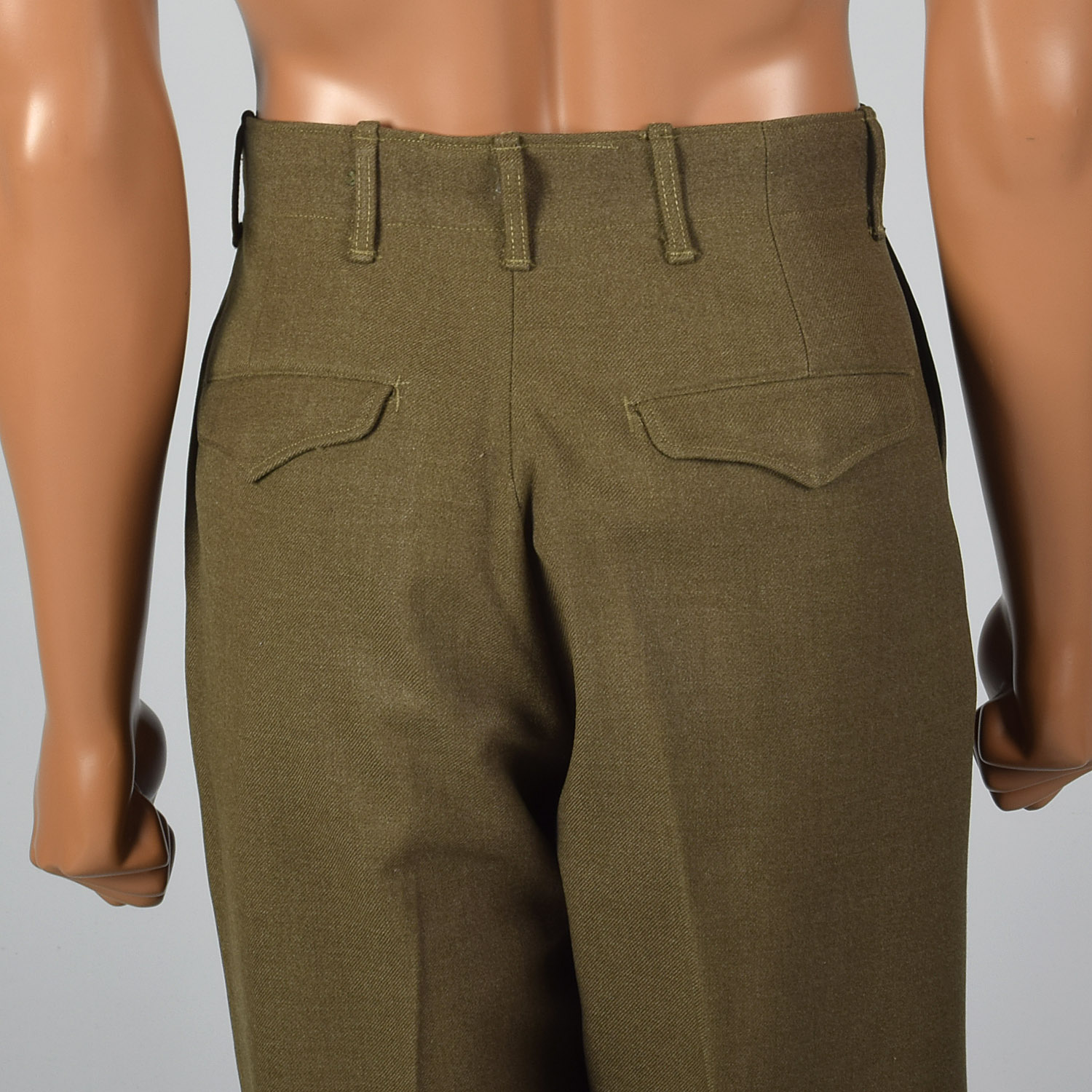 パンツ marka wool slacks olive Olive Green Brushed Wool Trousers | SPIER & MACKAY
