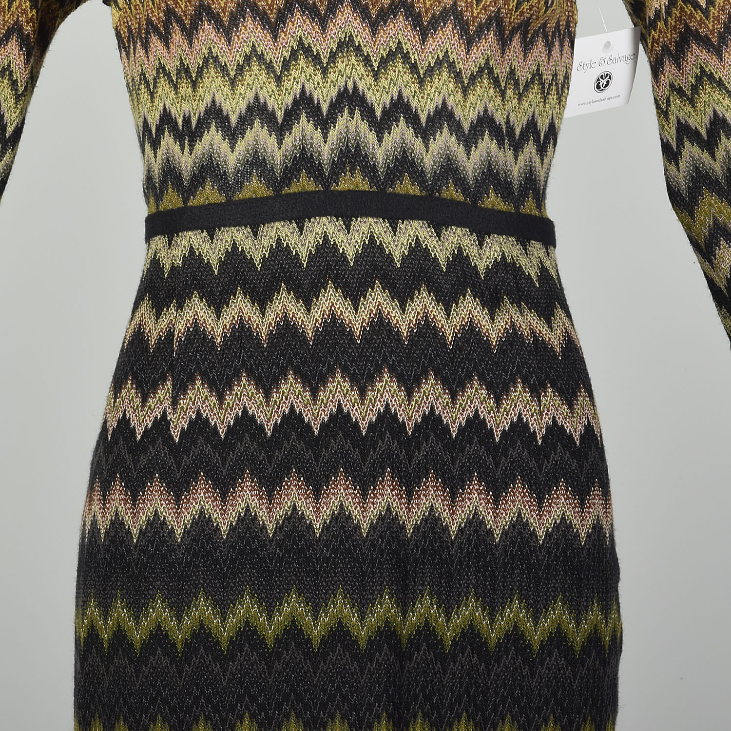 今 話題 の 人気 商品 Small-Medium 1990s Dress Label Orange Missoni Zig-Zag スーツ・フォーマル・ドレス