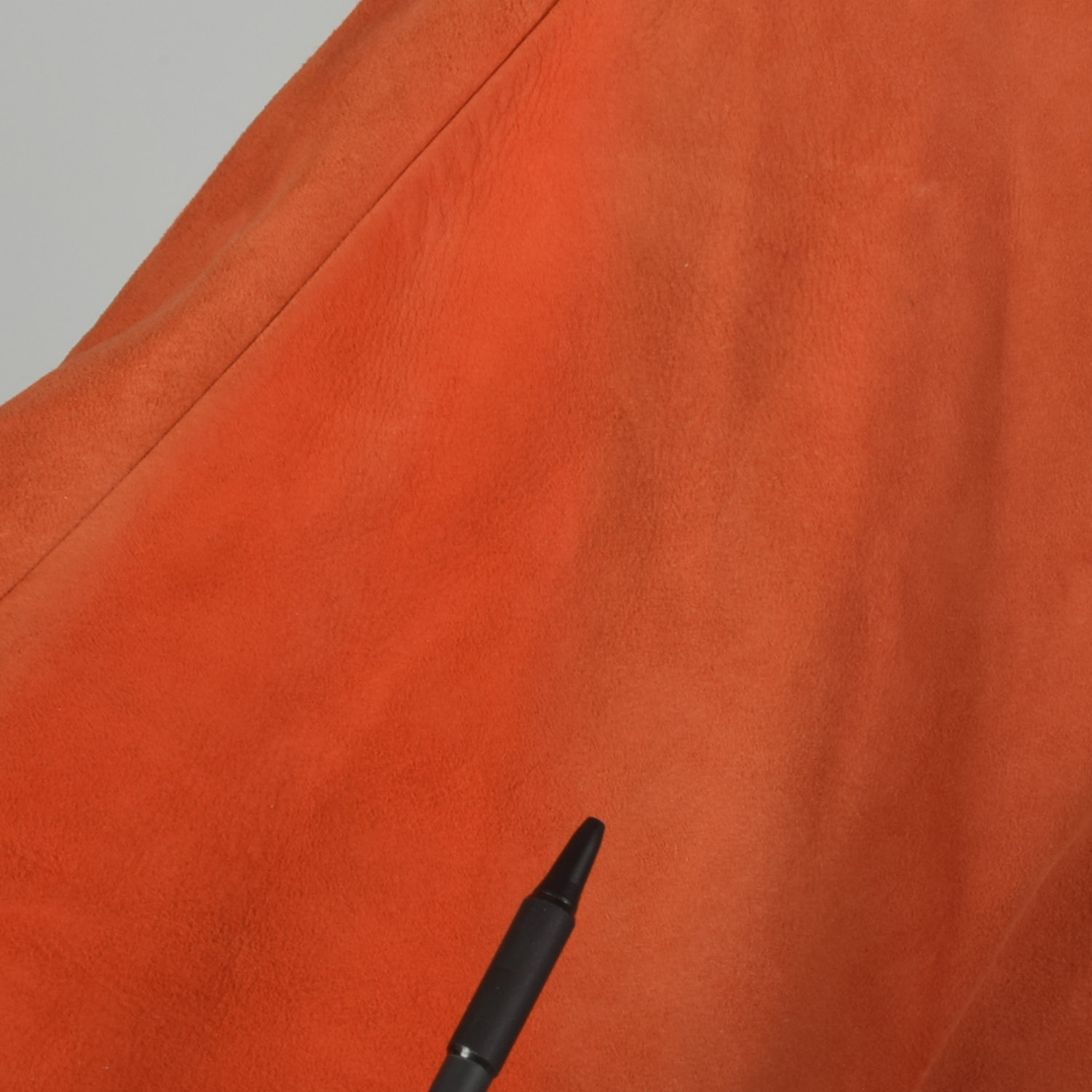 1960s Mod Orange Suede Leather Cape Toggle Boho Autumn