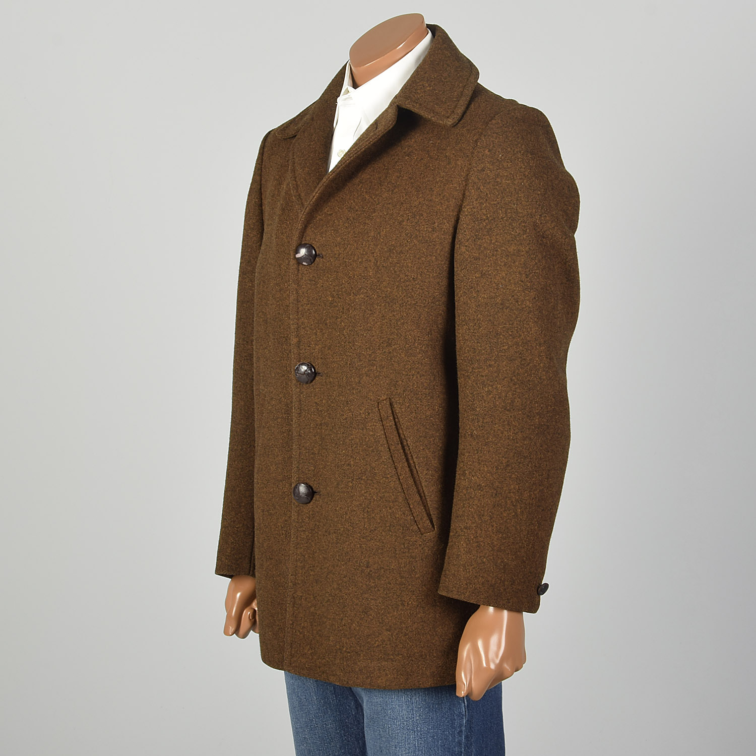 ジャケット・アウター 60s- roberthall padded wool coat jacket 1950s ファッション 60s- roberthall padded wool coat jacket