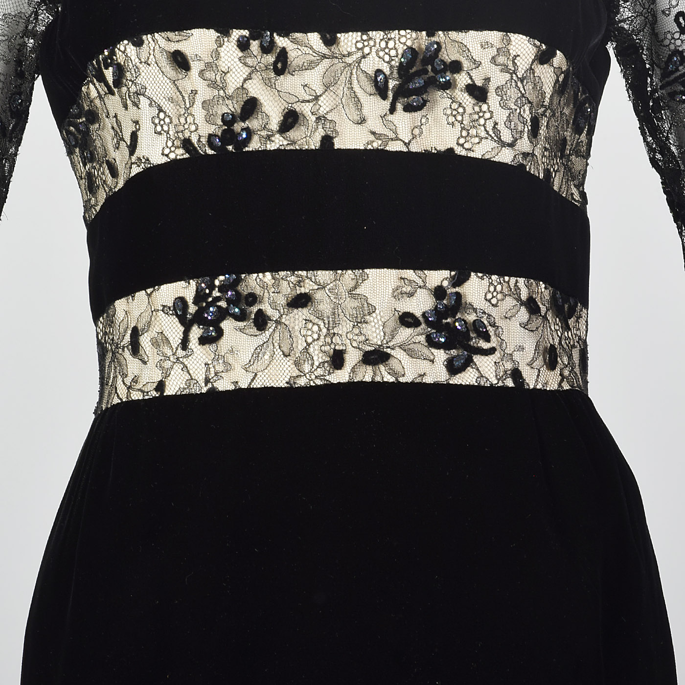 jcpenney black velvet dress Jaz | Black Velvet High-Neck Gathered Split Maxi Dress