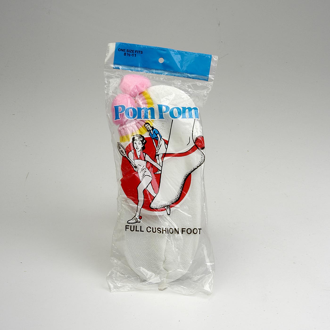 Deadstock Vintage 1970s 70s Pom Pom Sport Socks Ankle Tennis Sportswear