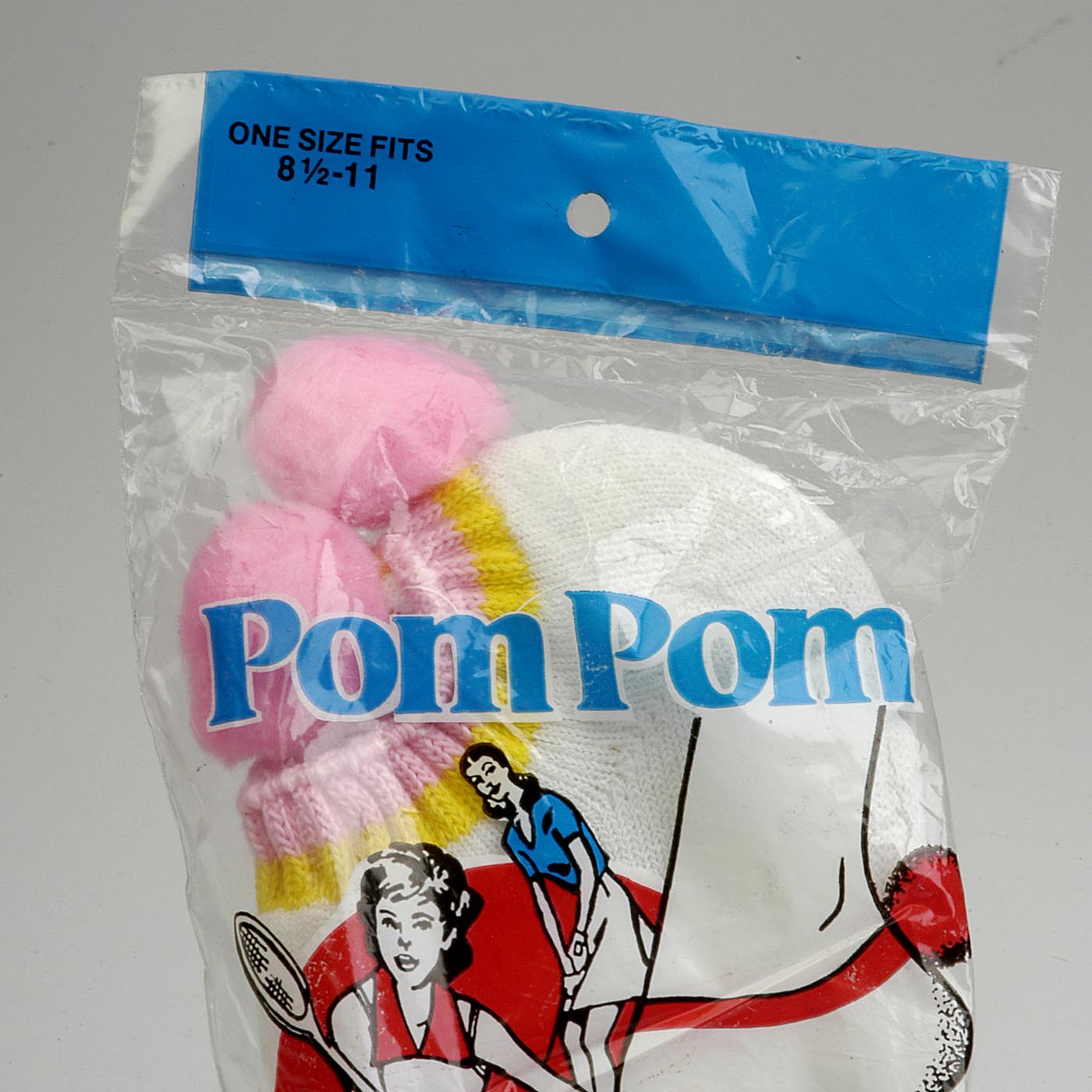 Deadstock Vintage 1970s 70s Pom Pom Sport Socks Ankle Tennis Sportswear