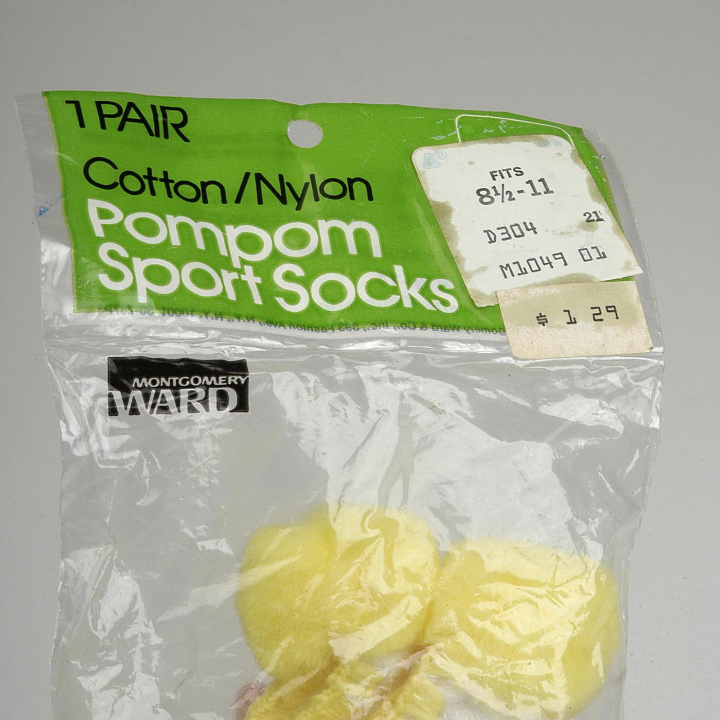 Deadstock Vintage 1970s 70s Pom Pom Ankle Socks Tennis Sportswear