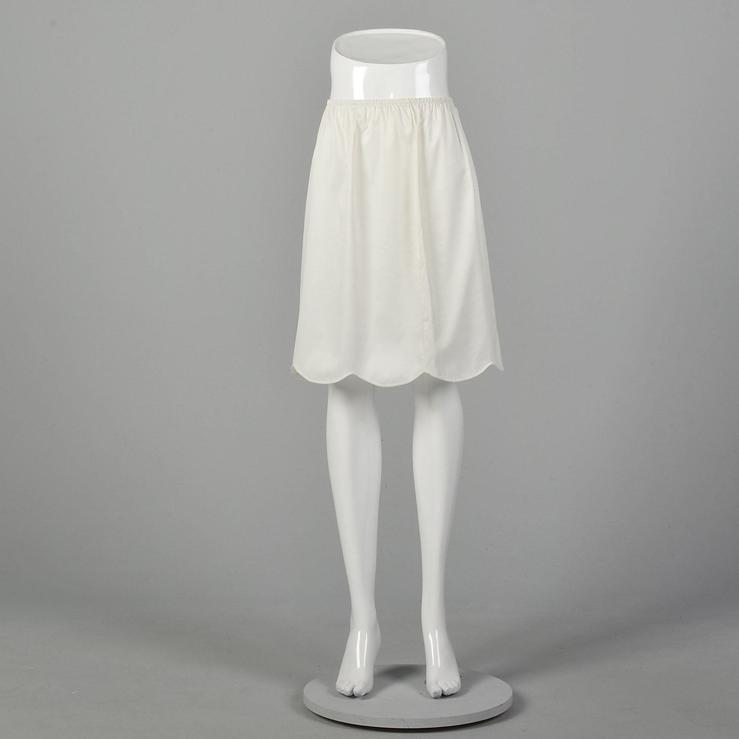 Nylon Half Slip White Medium Wonder Maid Skirt Extender Hem Lace Vintage