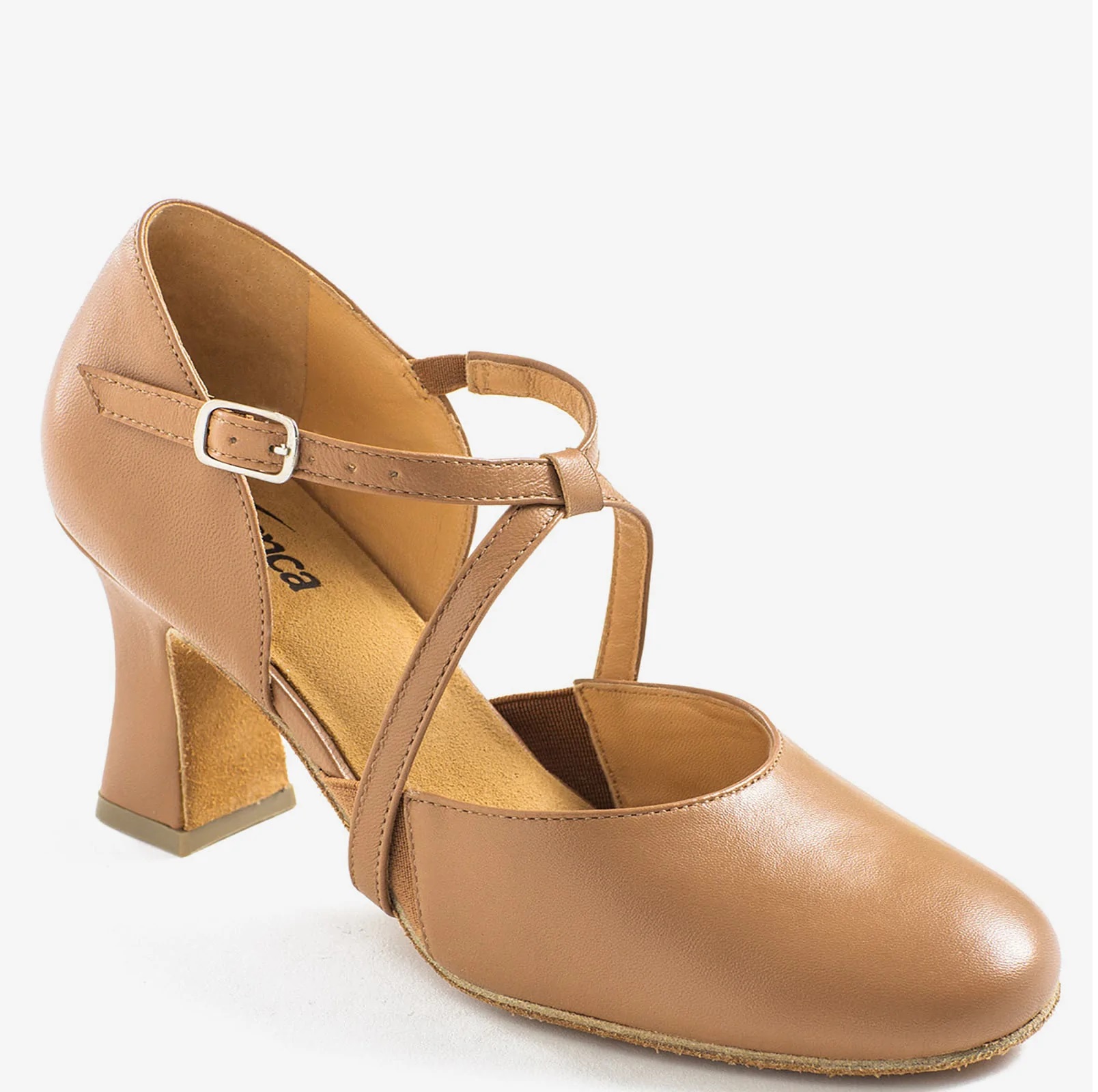 NEW Dance Ballroom Shoes 3' Heel So Danca SD143 Adult Sizes Cross Straps Leather - Picture 7 of 7