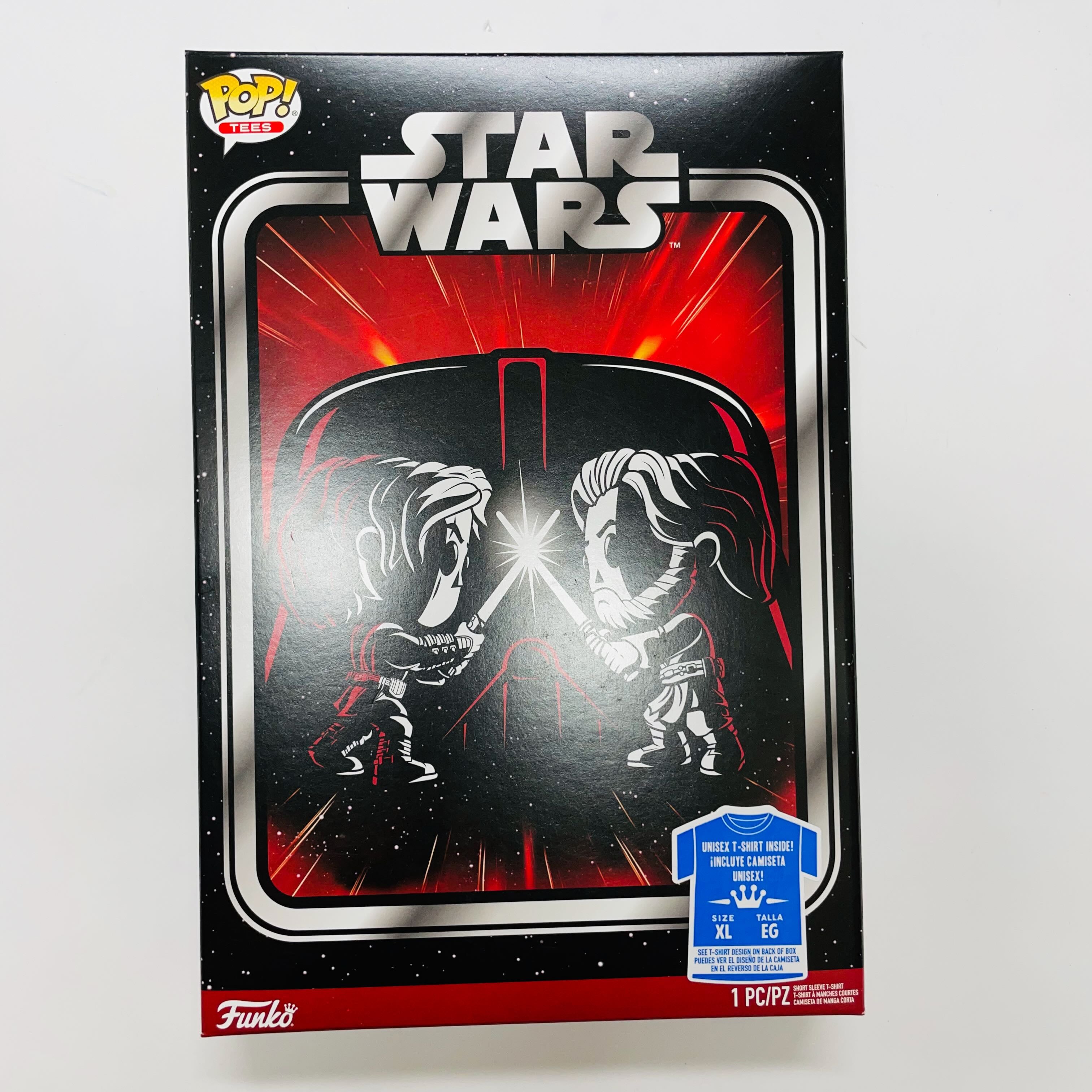 Star Wars Anakin Vs. ObiWan Adult Boxed Pop! TShirt eBay