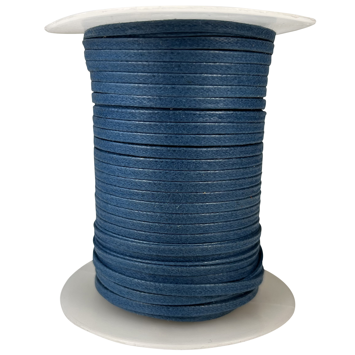 3mm Flat Cotton Waxed Cord 50m 5 Colors 