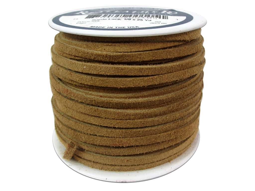 Encaje de gamuza Sof 3/32" x 50 pies - carrete de cordones de cuero real cordón artesanal - Imagen 12 de 12