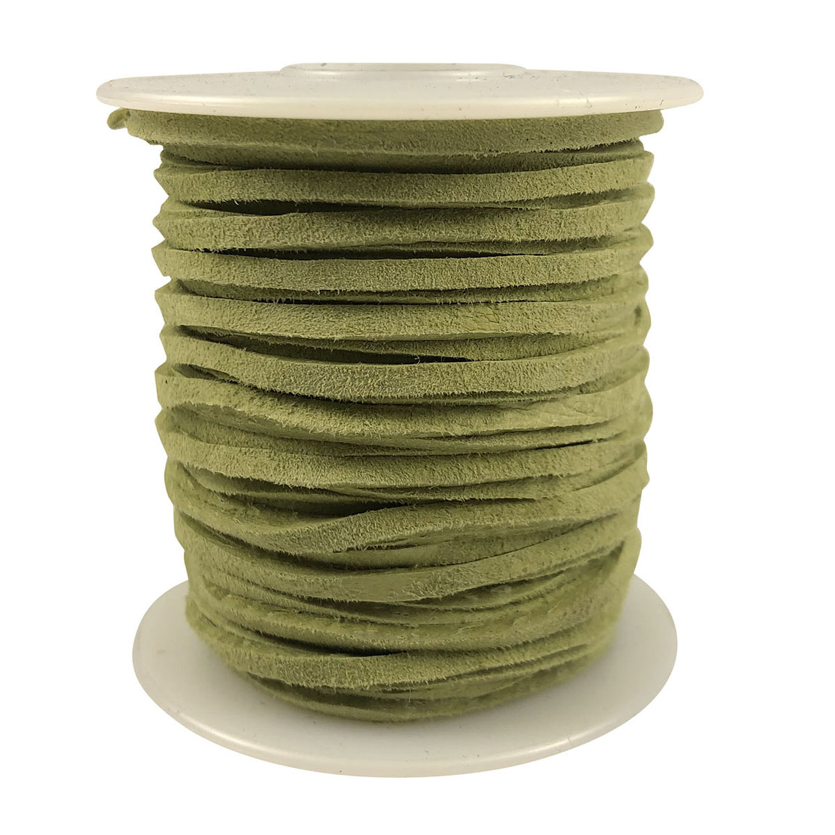 Encaje de gamuza Sof 3/32" x 50 pies - carrete de cordones de cuero real cordón artesanal - Imagen 7 de 12