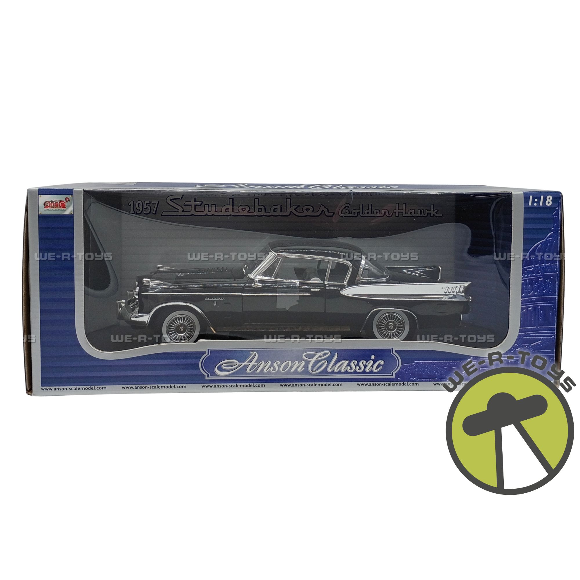 Anson Classic Collection Red 1957 Plymouth Fury Vehicle on Base 1