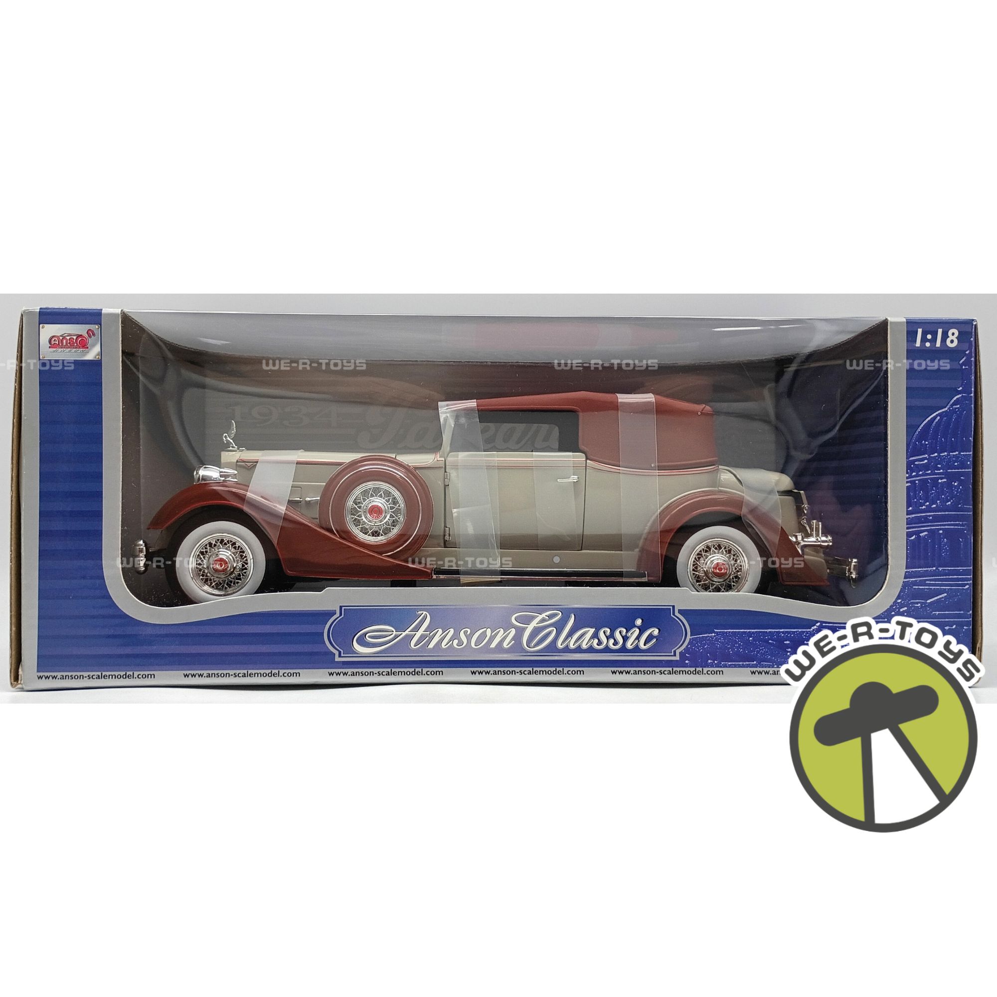 Anson Classic Collection Red 1957 Plymouth Fury Vehicle on Base 1