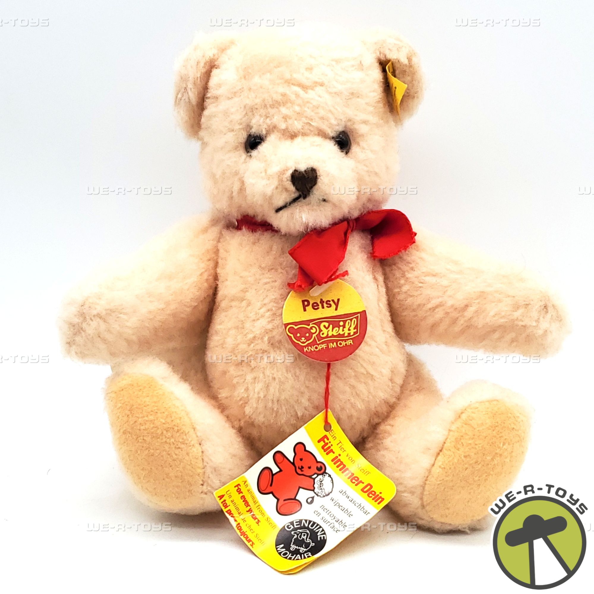 Steiff Original Black Mohair Bear 6'' Plush 039171 | eBay