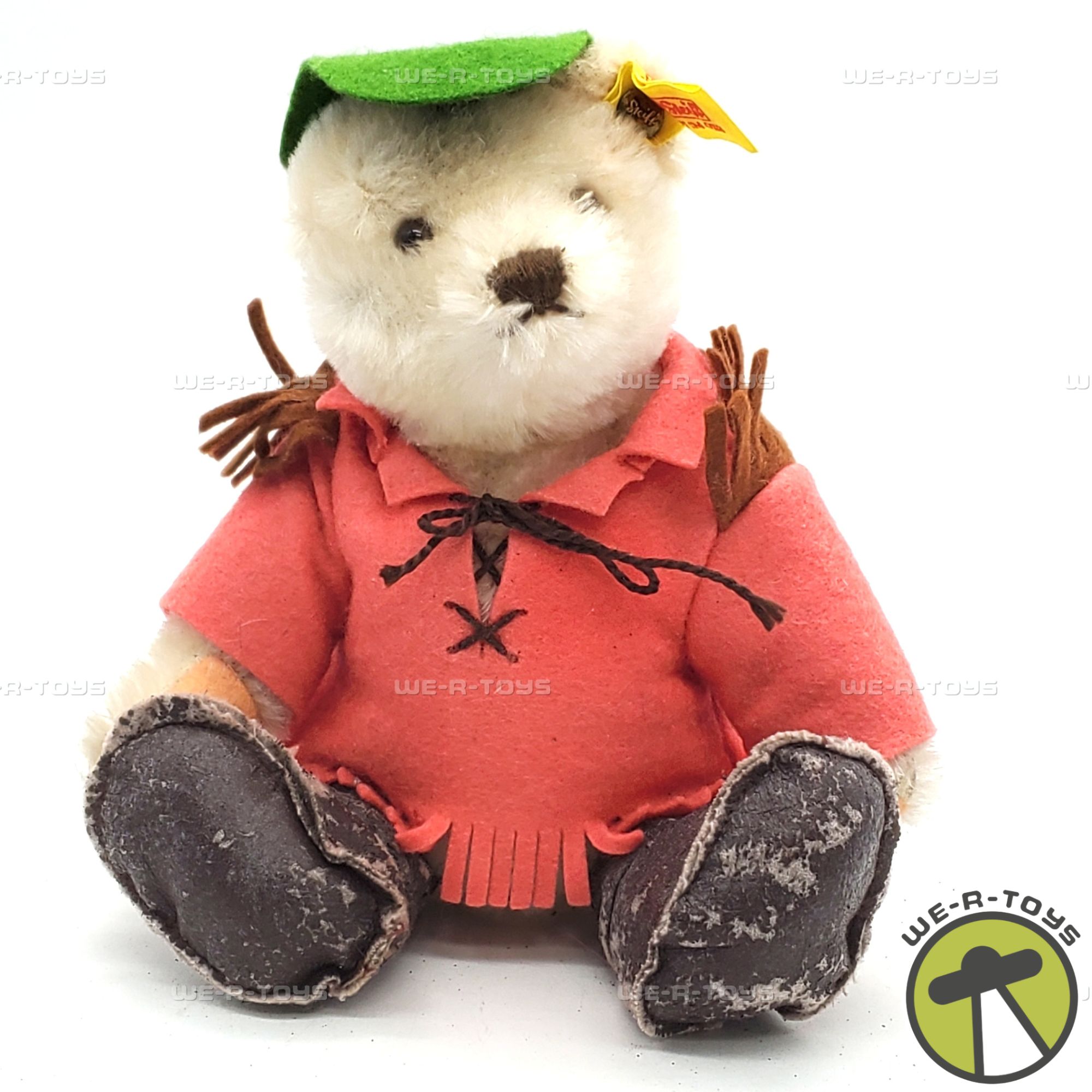 70-80sヴィンテージ⭐︎シュタイフ Steiff ⭐︎ フローリFlori Steiff Original White Mohair Event 2013 Flora Bear 6'' Plush
