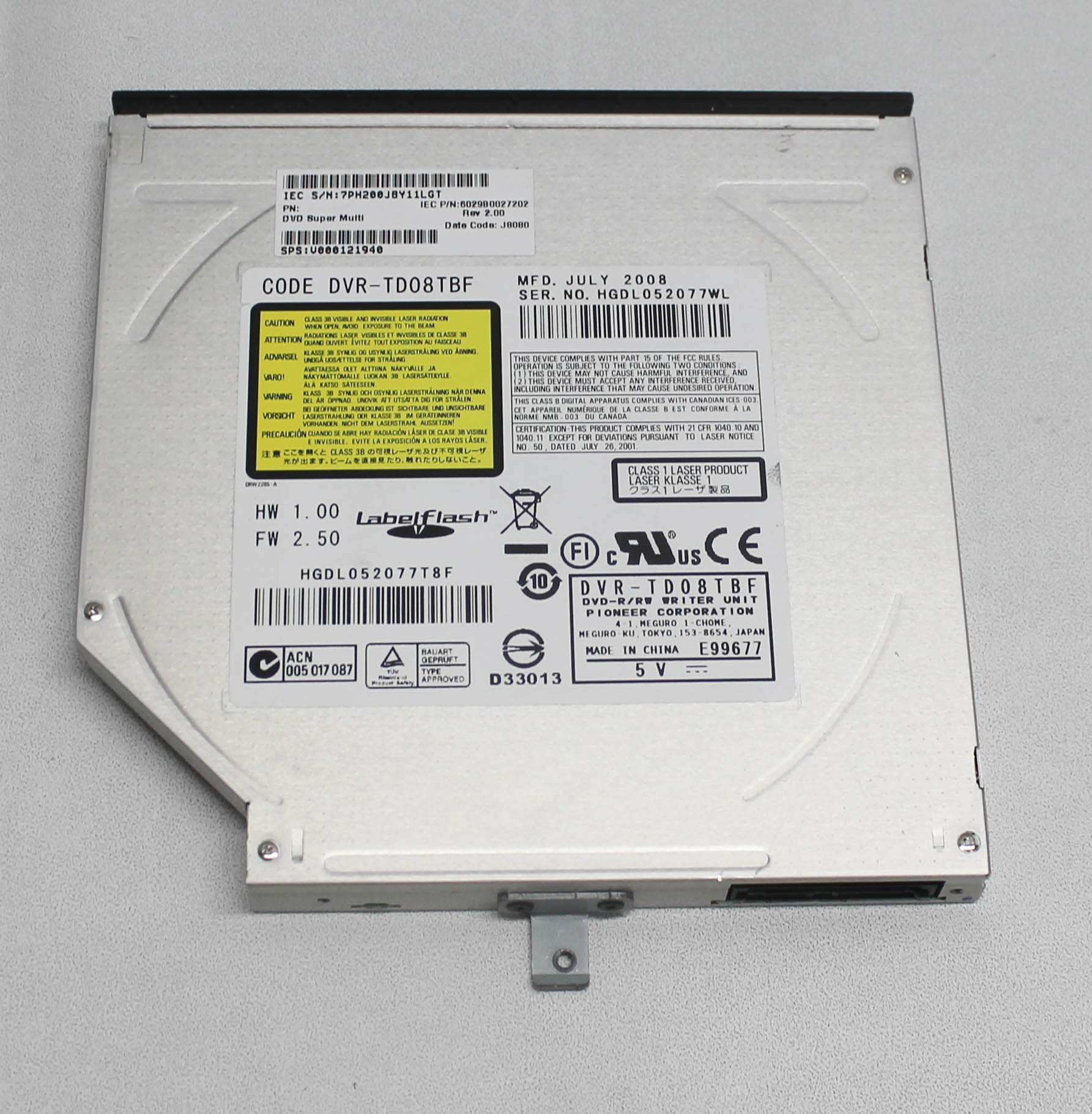 V000121940 TOSHIBA DVD RWDVD SUPER MULTI W/LF 