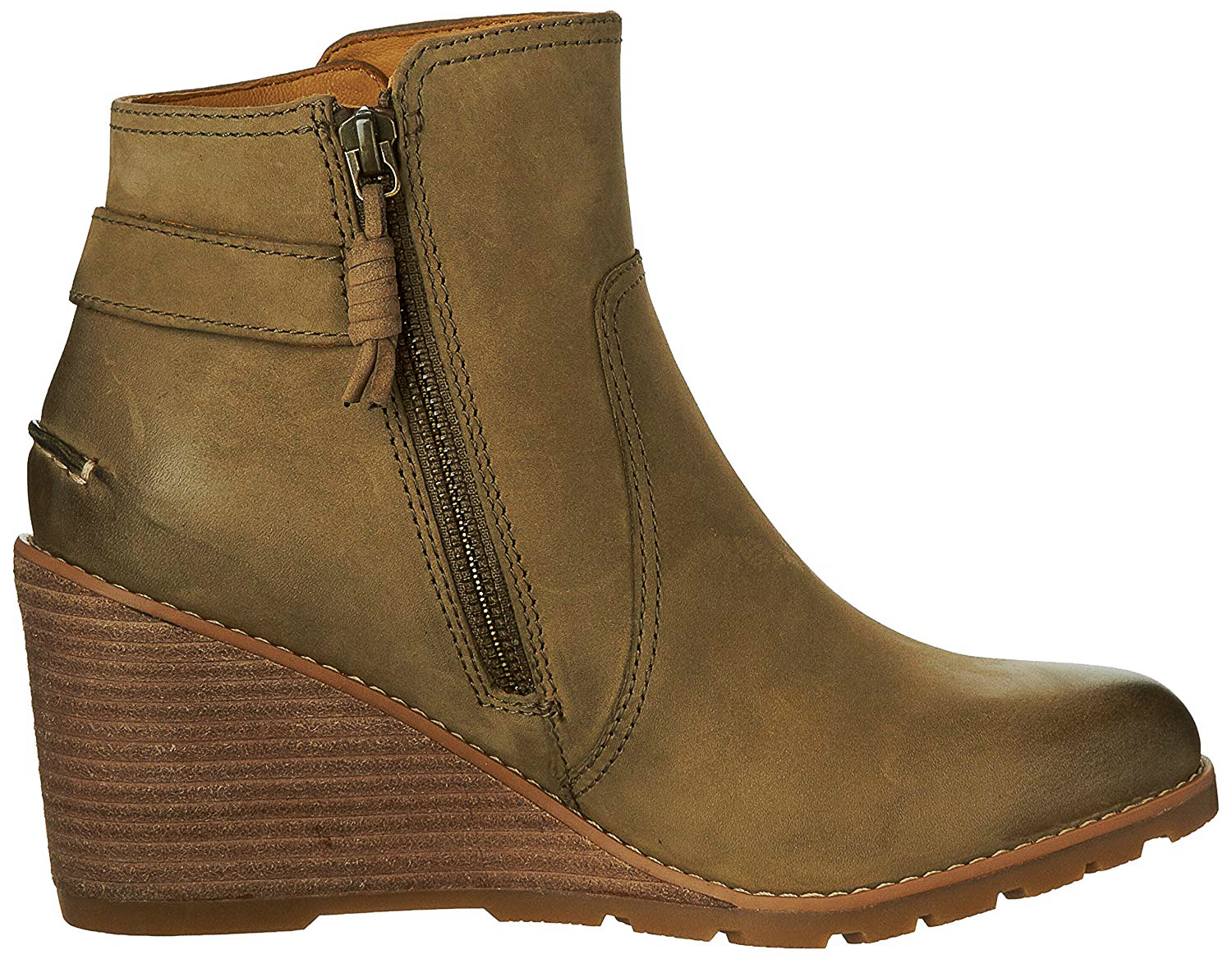 brown ankle boots wedge heel