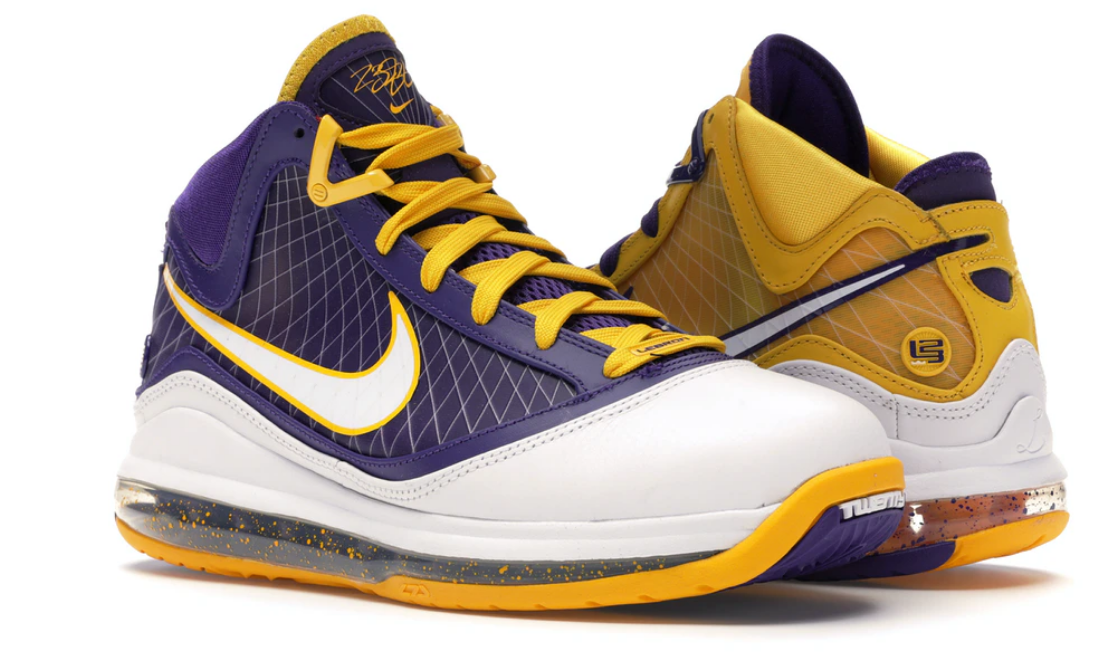 Nike LeBron VII QS Court púrpura/blanco-amarillo - Imagen 17 de 18