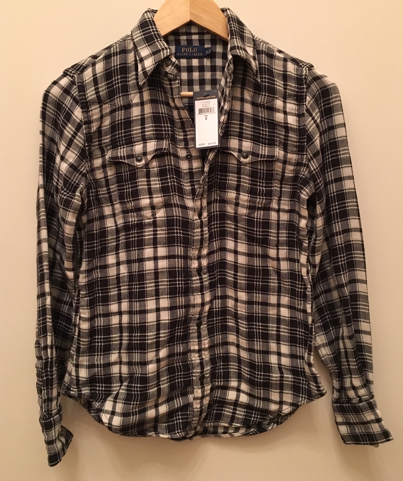 Polo Ralph Lauren Plaid Western Shirt 