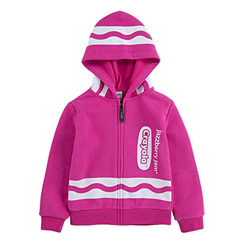 Crayola Kids' Little/Toddler Long Sleeve Fleece Full Zip Hooded Sweatshirt - Picture 24 of 28