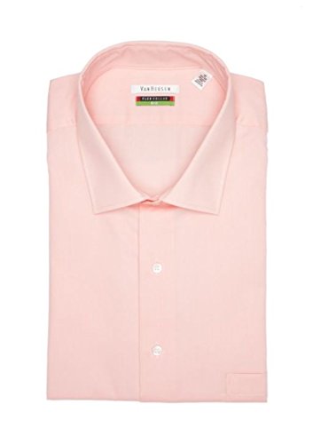Van Heusen Men's Big & Tall Flex-Collar Dress Shirt - Peach Color - Picture 2 of 2