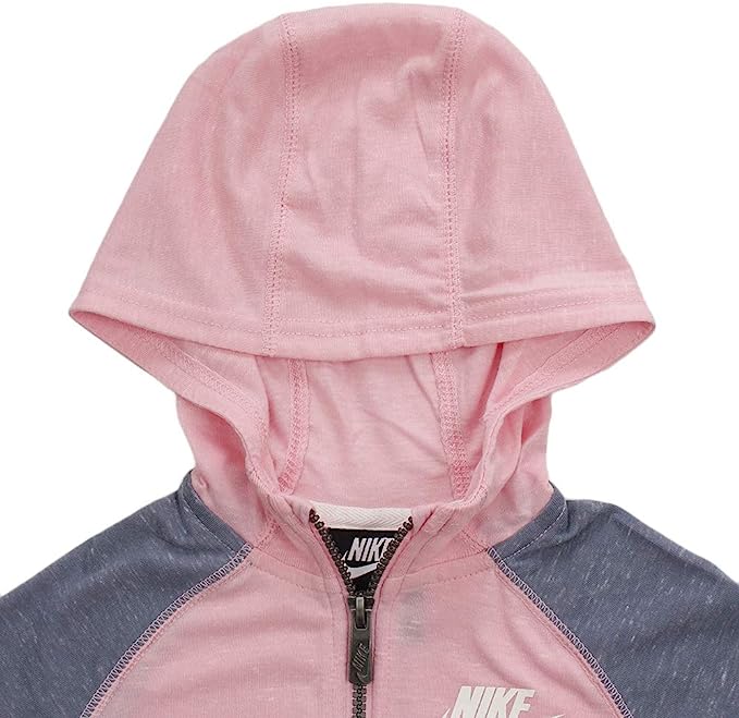 Nike Girls 4-6x Heather Gym Vintage Raglan Hoodie - Picture 9 of 19