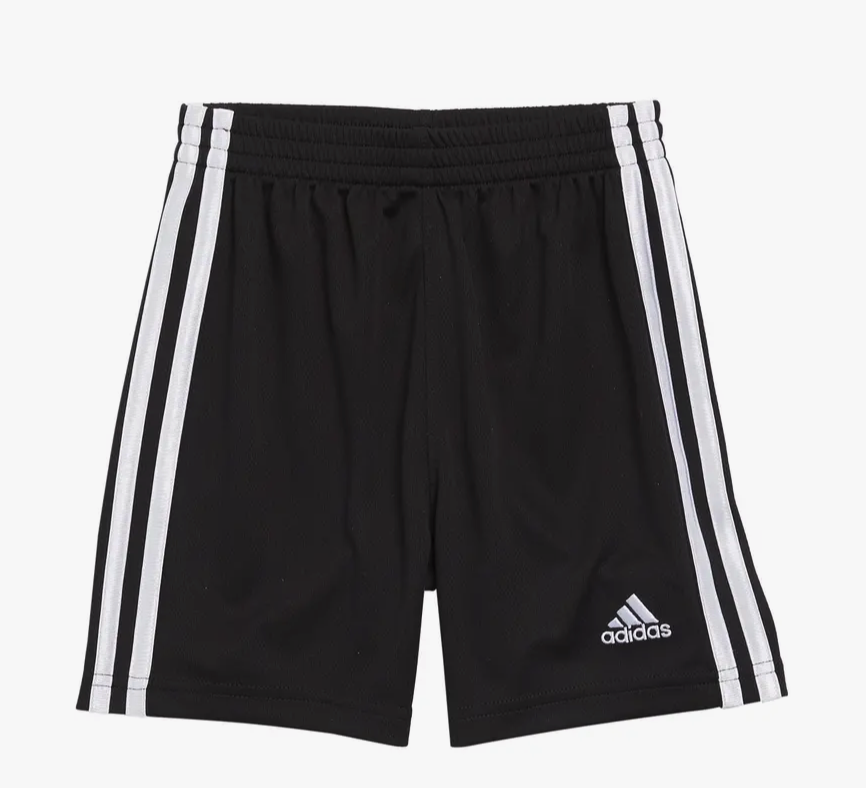 adidas Boys' Classic 3-Stripes Shorts (2T/3T/4T/4/5) - Picture 7 of 12