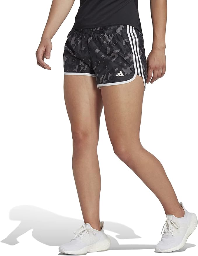 Pantalones cortos para correr para mujer Adidas Marathon 20 de camuflaje - Imagen 11 de 14