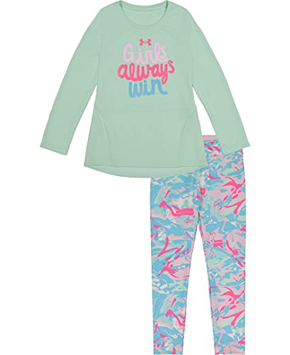 Under Armour baby-girl Long Sleeve Shirt/Legging Set/Durable Stretch/Lightweight - Bild 2 von 2