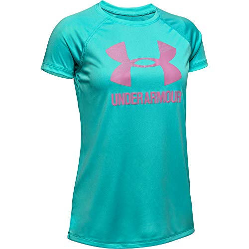 Under Armour Mädchen Big Logo Solid Kurzarm T-Shirt Oberteil - Bild 3 von 8