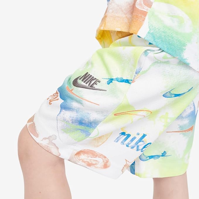 Nike Boy's Sportswear Printed Mesh Shorts (Little Kids) - Picture 7 of 16
