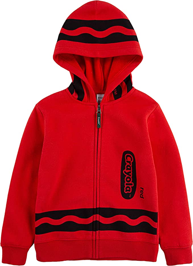 Crayola Kids' Little/Toddler Long Sleeve Fleece Full Zip Hooded Sweatshirt - Picture 27 of 28
