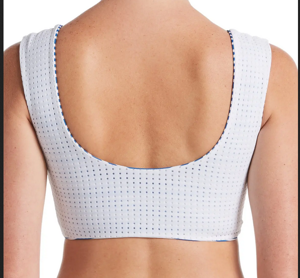 Nike Women's Sport Mesh Reversible Midkini Top - Picture 12 of 17