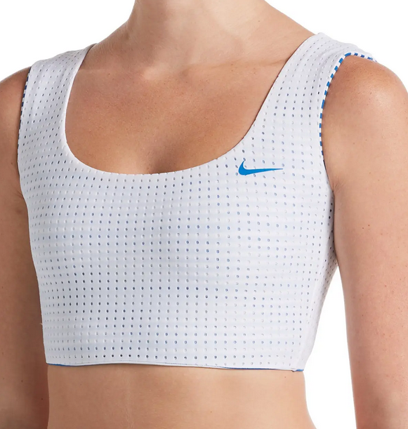 Nike Women's Sport Mesh Reversible Midkini Top - Picture 15 of 17