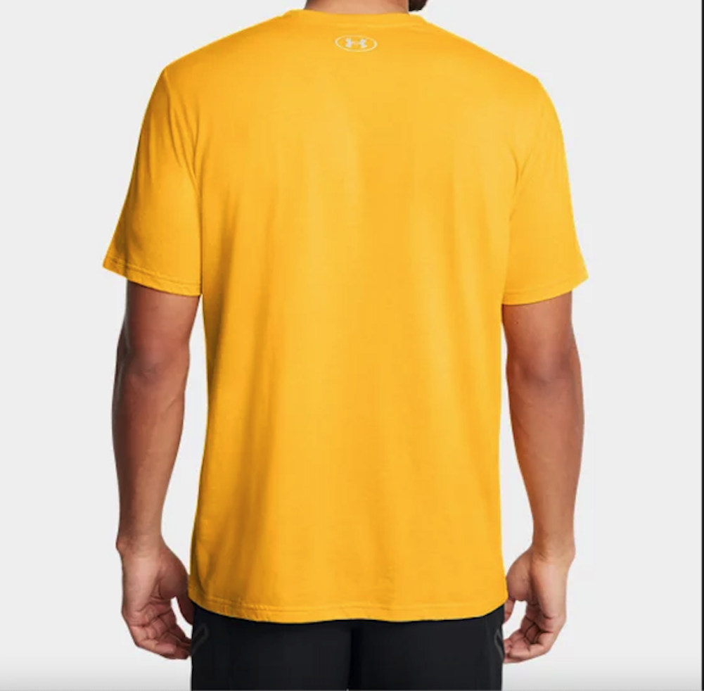 Under Armour Men's Short Sleeve UA Hockey T-Shirts Top Steeltown Gold / Mod Gray - Picture 9 of 16