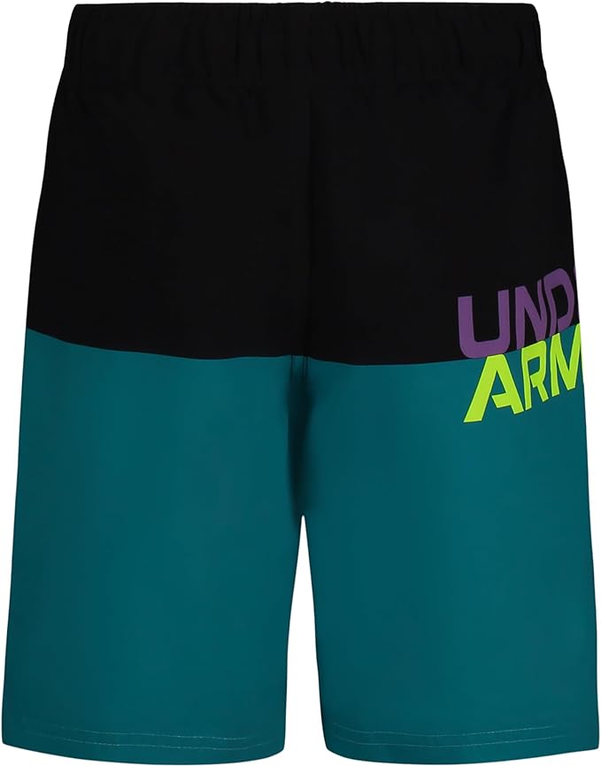 Under Armour Youth Boys Logo Color Block Volley Comfort Swim Trunks Shorts - Picture 7 of 12