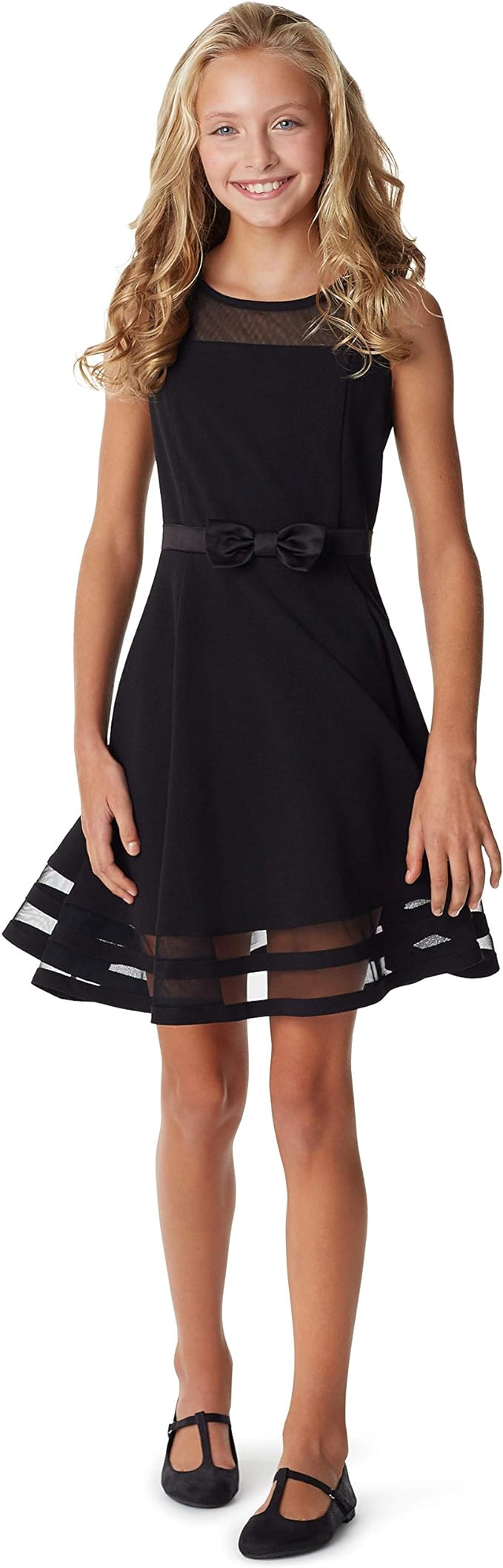 Calvin Klein Girls' Sleeveless Floral Party Dress - Picture 13 of 13