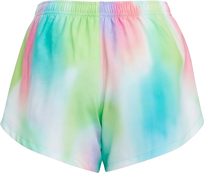 adidas Girls Elastic Waistband Allover Print Woven Short - Picture 6 of 7