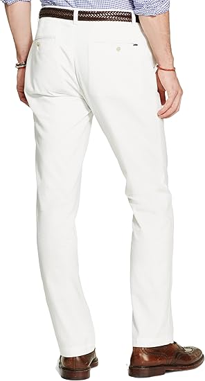 Polo Ralph Lauren Herren weiße Chinohose klassische Passform Flat-Front Hose - Bild 6 von 6