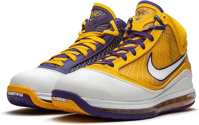 Nike LeBron VII QS Court púrpura/blanco-amarillo - Imagen 12 de 18