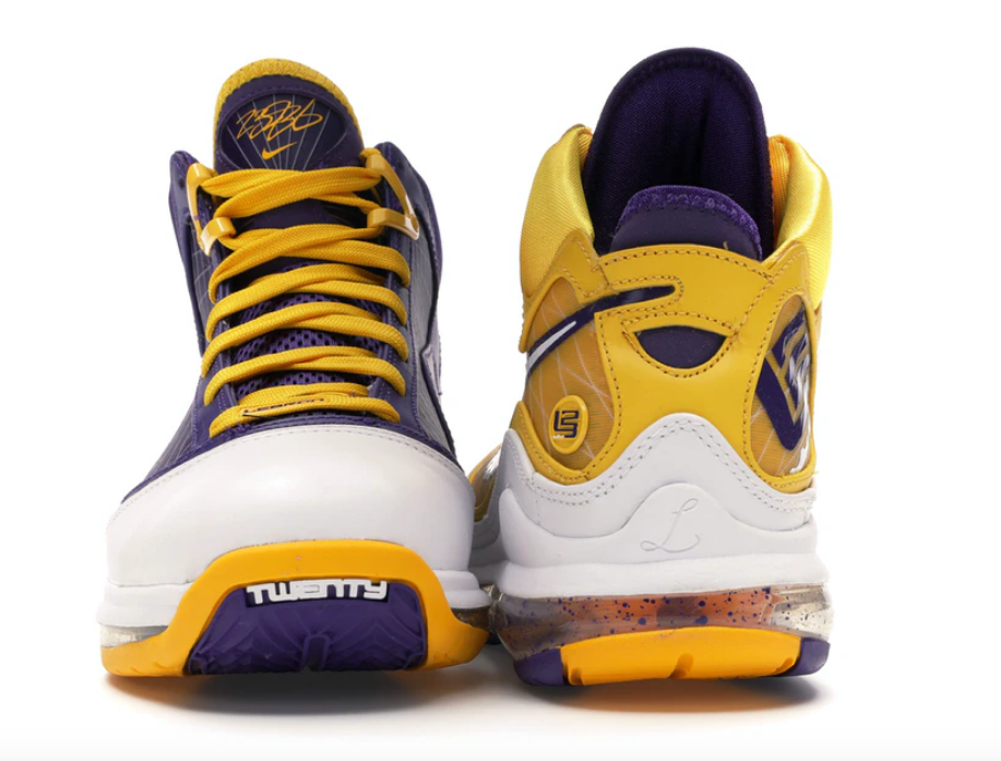 Nike LeBron VII QS Court púrpura/blanco-amarillo - Imagen 9 de 18