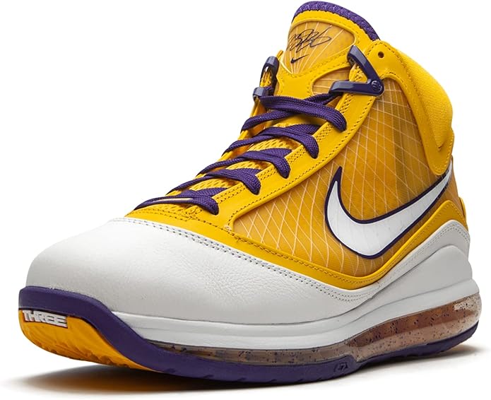 Nike LeBron VII QS Court púrpura/blanco-amarillo - Imagen 14 de 18