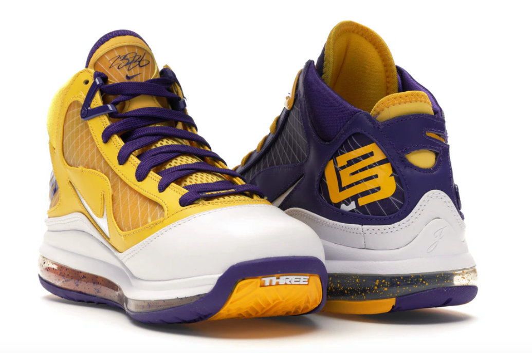 Nike LeBron VII QS Court púrpura/blanco-amarillo - Imagen 11 de 18