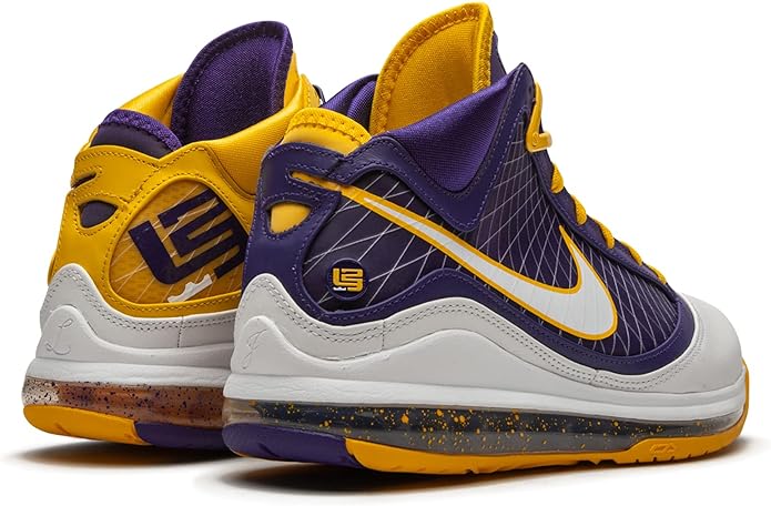 Nike LeBron VII QS Court púrpura/blanco-amarillo - Imagen 16 de 18