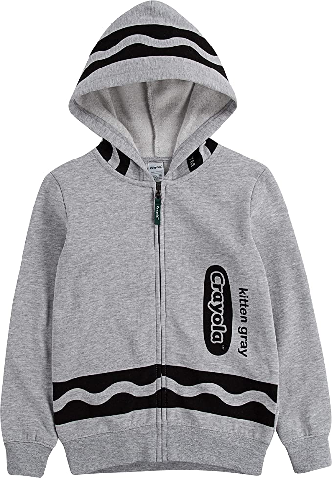 Crayola Kids' Little/Toddler Long Sleeve Fleece Full Zip Hooded Sweatshirt - Picture 16 of 28