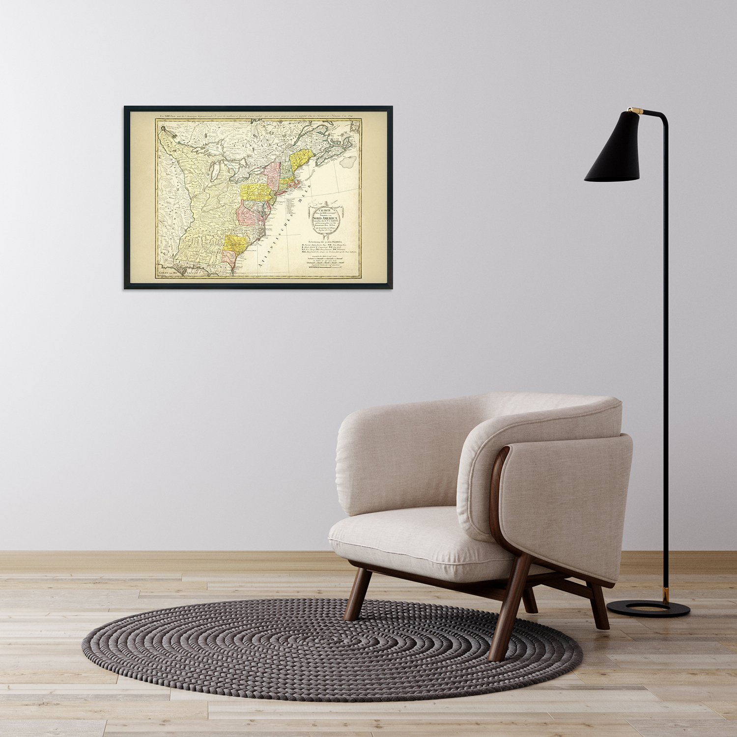 1784 North America Map of United States - History Map of North America Wall Art - Picture 25 of 26