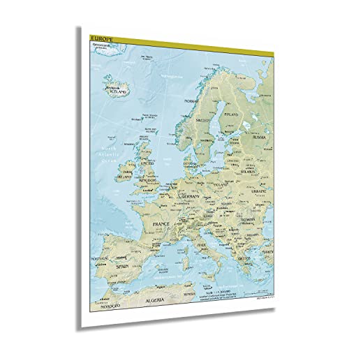 2021 Europa Karte - Wandkarte Europa Poster - Europa Karte Wandbild - Bild 3 von 14