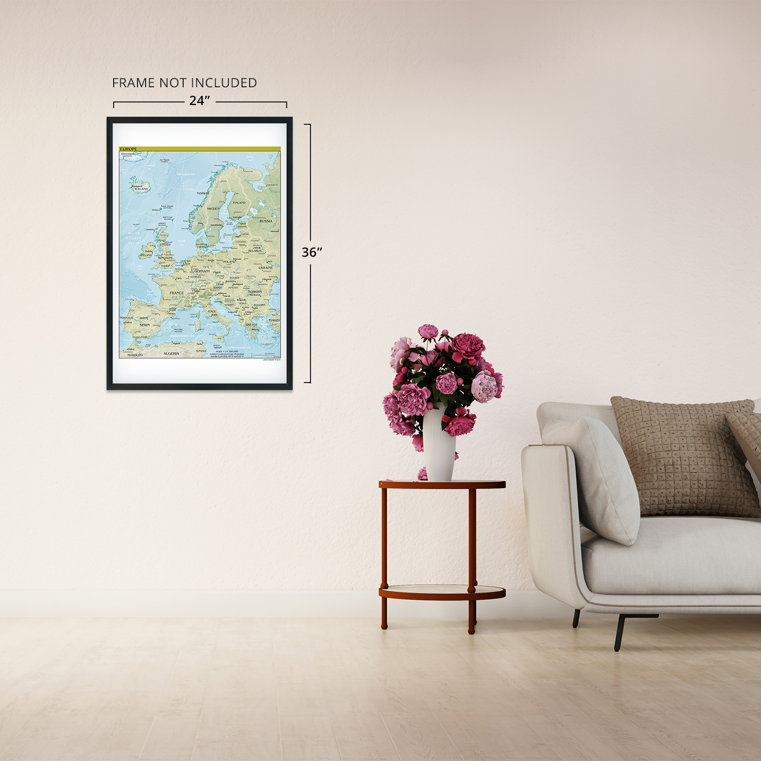 2021 Europa Karte - Wandkarte Europa Poster - Europa Karte Wandbild - Bild 12 von 14