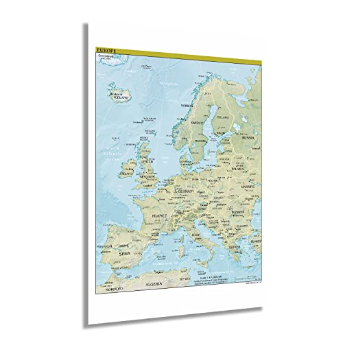 2021 Europa Karte - Wandkarte Europa Poster - Europa Karte Wandbild - Bild 9 von 14