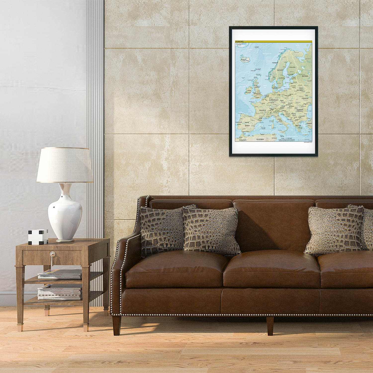 2021 Europa Karte - Wandkarte Europa Poster - Europa Karte Wandbild - Bild 13 von 14