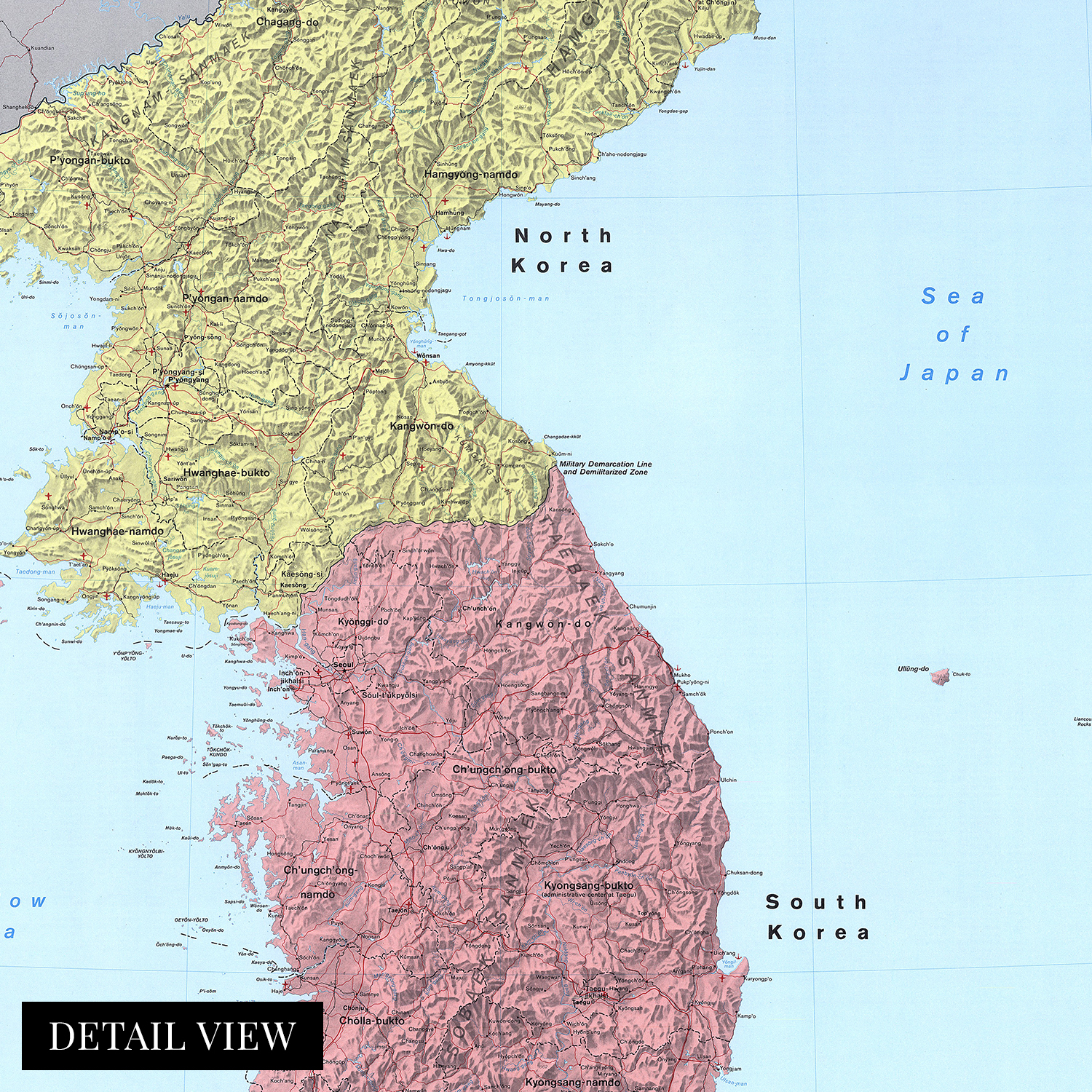 1986 Mapa de la Península Coreana - Póster de Mapa de la Antigua Corea - Mapa de la Historia del Arte de la Pared de Corea - Imagen 13 de 16
